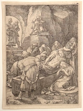 2469 Entombment; Plate 2 from The Passion of the Christ. Hendrick Goltzius, after