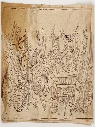 2501 Study of apparati from a royal celebration. 17th century Italian School