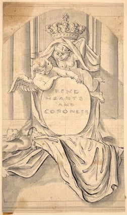 2510 Study of a funerary monument or design for a wall tomb. 18th century English School