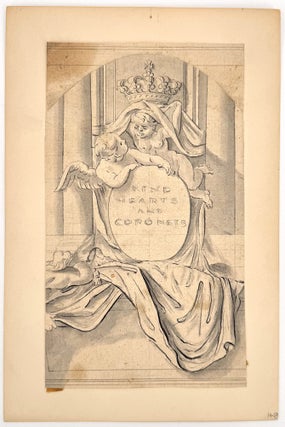Study of a funerary monument or design for a wall tomb