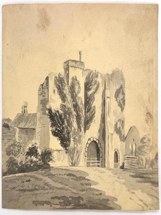 2511 A ruined abbey. 19th century English School