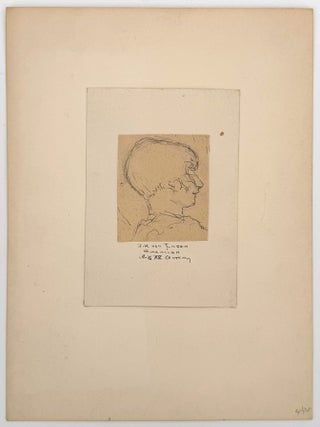 Study of a woman's head in profile
