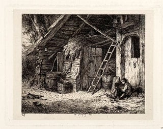 2527 Un coin de ferme (A Corner of the Farmyard). Charles-Émile Jacque