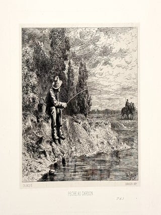 2529 Pêche au Gardon. Charles-Émile Jacque
