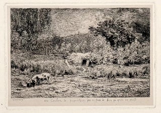 2534 Le Cochon dans un Verger (The Pig in an Orchard). Charles-François Daubigny