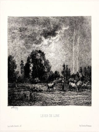 2535 Lever de lune. Charles-François Daubigny