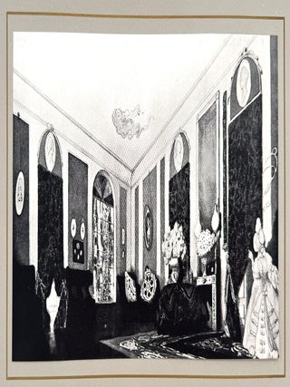 2574 Set design for Papillons (Un Salon). Bakst L&eacute;on