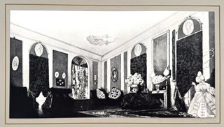 2574 Set design for Papillons (Un Salon). Bakst Léon