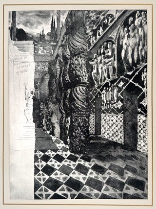 2575 A set design for Le Martyre de Saint S&eacute;bastien, Act III. L&eacute;on Bakst