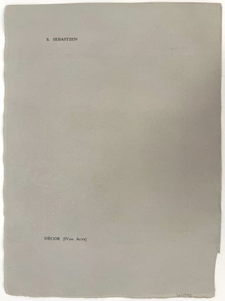 A set design for Le Martyre de Saint S&eacute;bastien, Act III