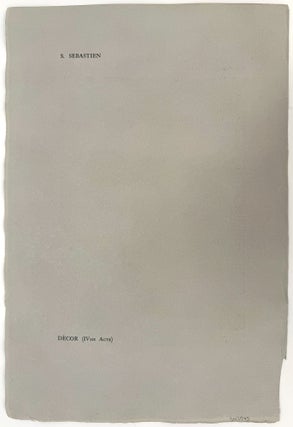 A set design for Le Martyre de Saint Sébastien, Act III