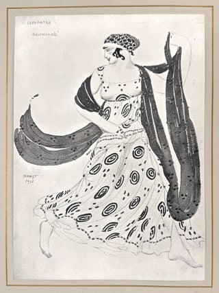 2577 Costume for Cleopatra, Bacchanale (Ida Rubenstein as Cleopatra). L&eacute;on Bakst