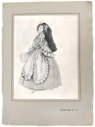 Woman in a Mauve Dress in Papillons