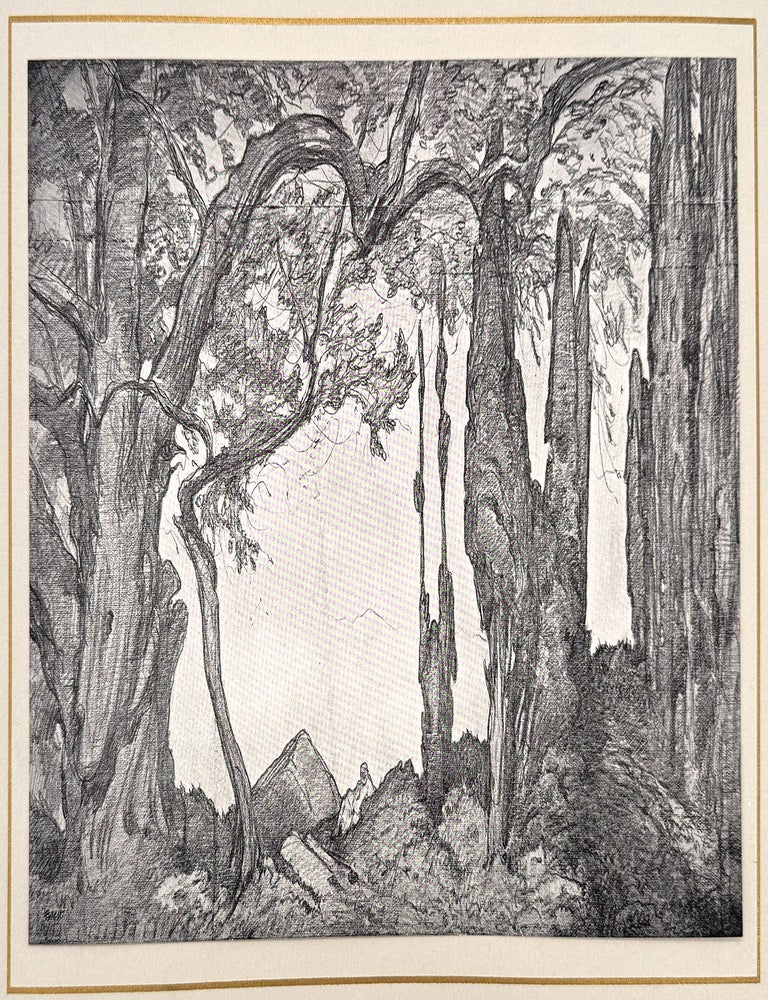 2580 Set Design for Daphnis et Chlo&eacute; (Act I). L&eacute;on Bakst.