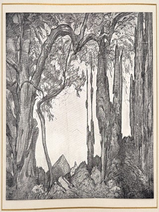 2580 Set Design for Daphnis et Chlo&eacute; (Act I). L&eacute;on Bakst