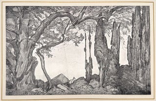 2580 Set Design for Daphnis et Chloé (Act I). Léon Bakst