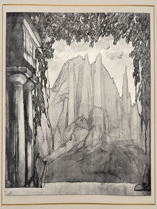 2585 Set design for H&eacute;l&egrave;ne de Sparte. L&eacute;on Bakst