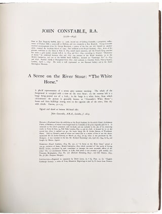 Pictures in the Collection of J. Pierpont Morgan at the Princes Gate and Dover House, London.