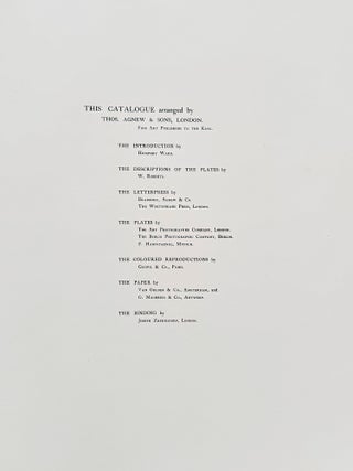 Pictures in the Collection of J. Pierpont Morgan at the Princes Gate and Dover House, London.