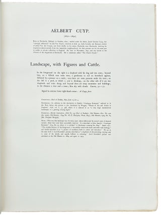 Pictures in the Collection of J. Pierpont Morgan at the Princes Gate and Dover House, London.