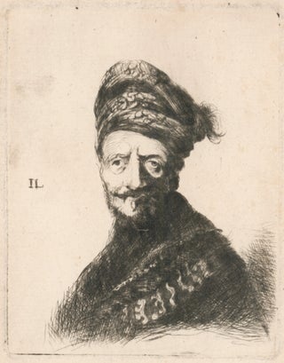 276 Bearded man in turban and fur. follower of Rembrandt van Rijn, Moniker IL