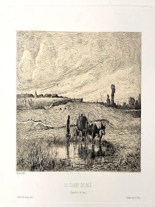 2833 Le Champ de Bl&eacute;; The Wheat Field. Adolphe Appian