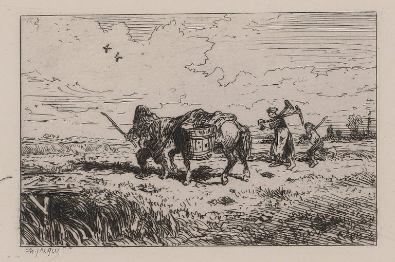 286 Gleaning. Charles-Émile Jacque.