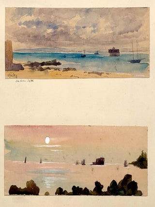 2873 Two views, Near Seaview, Isle of Wight. Ellen Brooker Beale