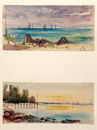 2874 Two views, Near Seaview, Isle of Wight. Ellen Brooker Beale