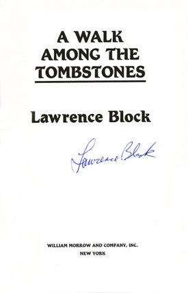 A Walk Among the Tombstones