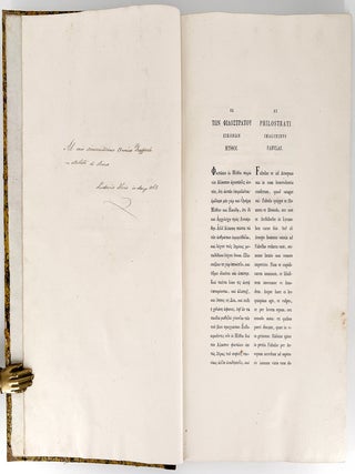 Aesopi Phrygii Fabulae graecae latine conversae (Aesop the Phrygian / Greek Fables Translated into Latin)