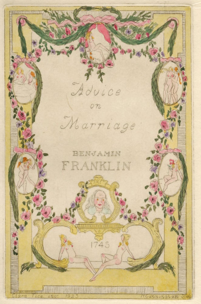 298 Advice on Marriage. Clara Tice, Benjamin Franklin.
