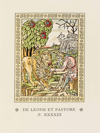299 FABLES OF AESOP Printed from the Veronese Edition of MCCCCLXXIX in Latin Verses and the...