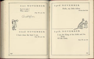 The Christopher Robin Birthday Book, Priscilla Tolkien’s copy with names of family members and friends filled in.; Decorated by E.H. Shepard