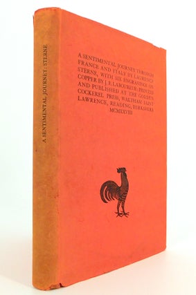 326 A Sentimental Journey Through France and Italy by Mr. Yorick. Laurence GOLDEN COCKEREL PRESS...