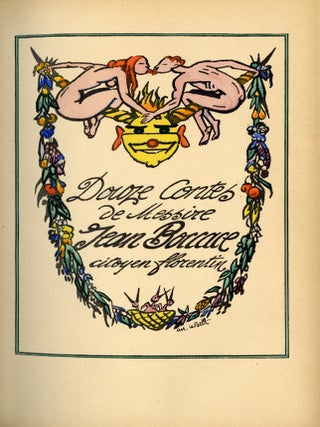 Douze nouvelles de Messire Jean Boccace Seigneur Florentin; Avec les illustrations en couleurs d'Alfred Le Petit
