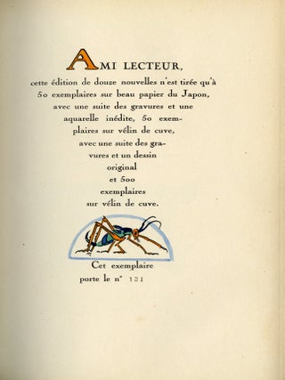 Douze nouvelles de Messire Jean Boccace Seigneur Florentin; Avec les illustrations en couleurs d'Alfred Le Petit