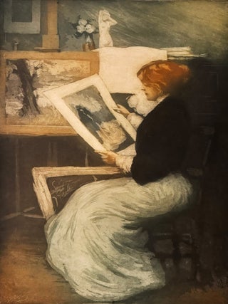 336 Femme à l'Estampe. Manuel Robbe