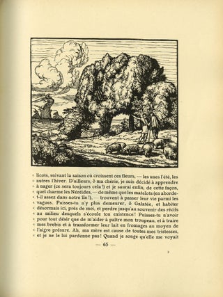 Les Pastorales; Traduites intégralement par Gabriel Soulages. Bois originaux de J.-B. Vettiner