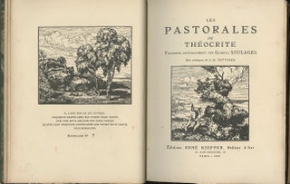 370 Les Pastorales; Traduites intégralement par Gabriel Soulages. Bois originaux de J.- B....