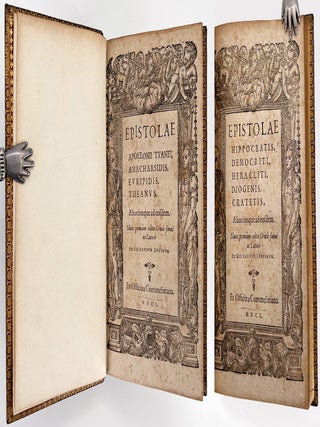 Epistolae Apollonii Tyanei, Anacharsidis, Euripidis, Theanus & Epistolae Hippocratis, Democriti, Heracliti, Diogenis, Cratetis; aliorumque ad eosdem, nunc primum editae Graece simul ac Latine