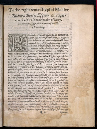 Phisicke against Fortune, as well prosperous, as adverse, contained in two Bookes [History of Gain and Fortune]