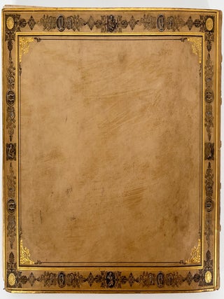Painted Binding. 19th Century Album containing drawings, memorabilia, and botanical samples