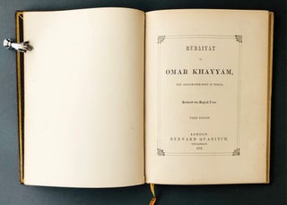 Rubáiyát of Omar Khayyám; The Astronomer-Poet of Persia. Rendered into English Verse