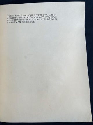Virginibus Puerisque and Other Papers