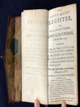 Rider's British Merlin 1774 + The Court and City Register