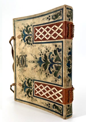 Painted binding – Her Anthology, manuscript poetry.