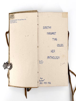 Painted binding – Her Anthology, manuscript poetry.