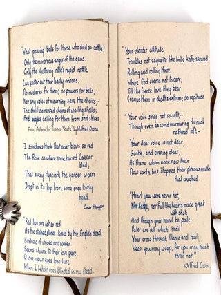 Painted binding – Her Anthology, manuscript poetry.