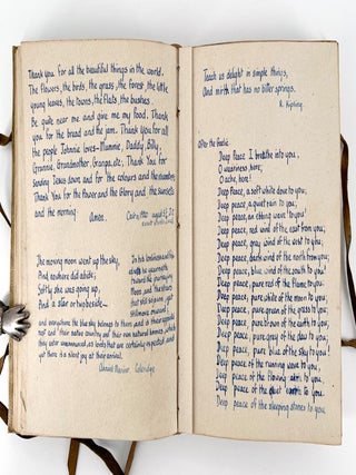 Painted binding – Her Anthology, manuscript poetry.